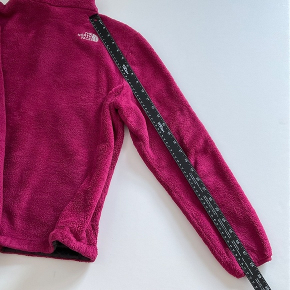 The North Face Osito Fleece Jacket Sz M Red Full Zip Camping Athleisure Cozy - Picture 7 of 9